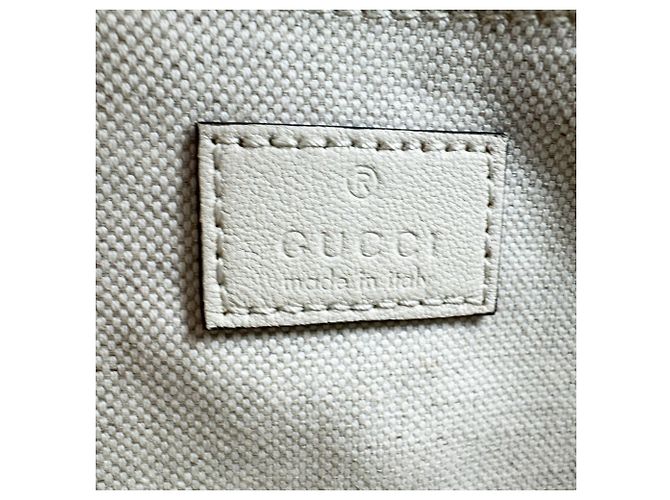 Borsa a tracolla in pelle avorio Gucci Crudo - vista 13