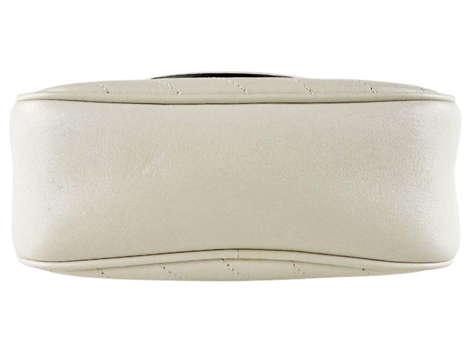 Borsa a tracolla in pelle avorio Gucci Crudo - vista 4