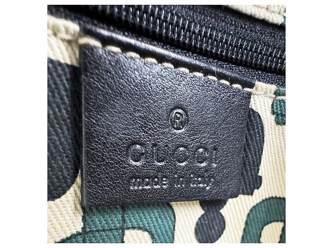 Borsa a tracolla in pelle nera Guccissima Gucci Nero - vista 12