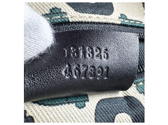 Borsa a tracolla in pelle nera Guccissima Gucci Nero - vista 13
