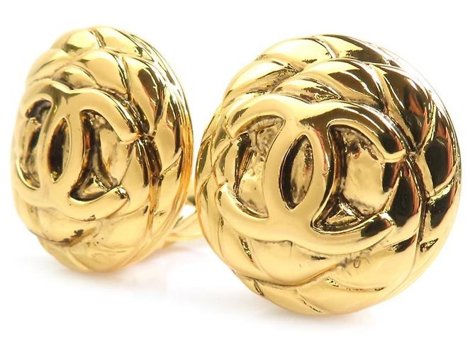 Orecchini a clip in metallo dorato Chanel D'oro - vista 2