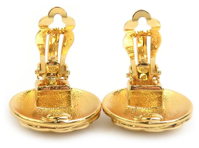 Orecchini a clip in metallo dorato Chanel D'oro - vista 6