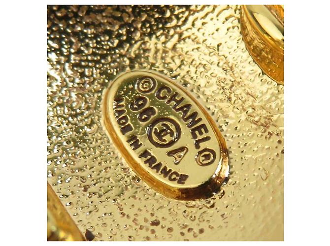 Orecchini a clip in metallo dorato Chanel D'oro - vista 8