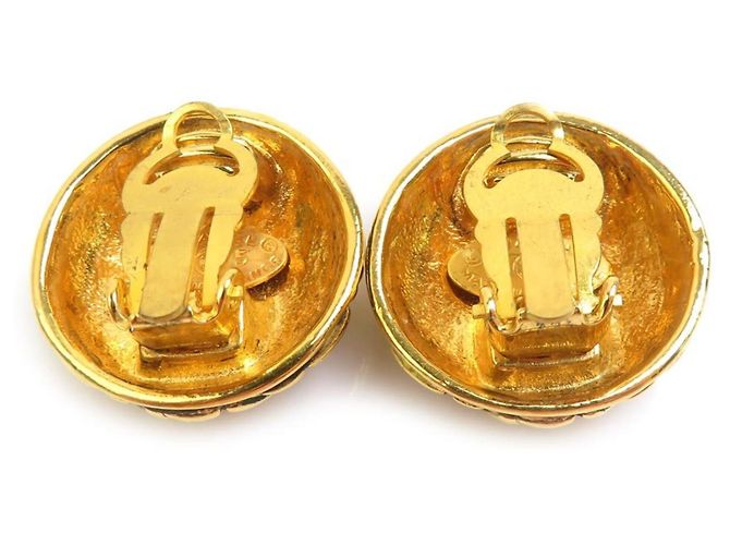 Orecchini a clip dorati Chanel D'oro - vista 5
