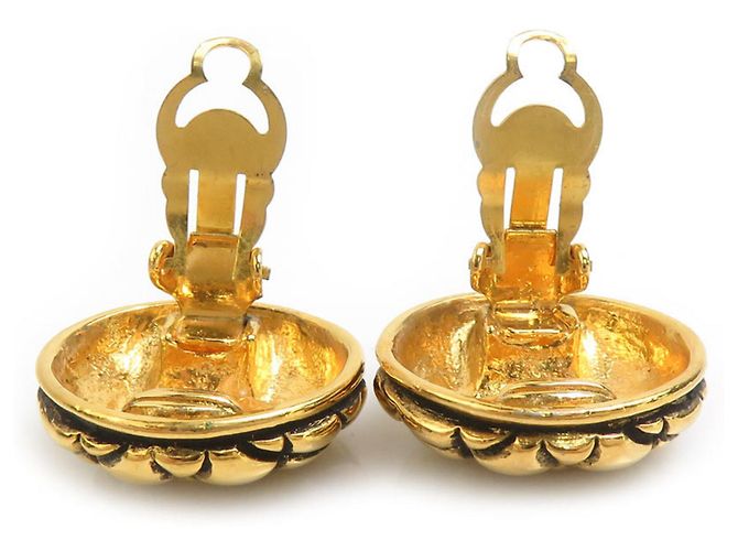 Orecchini a clip dorati Chanel D'oro - vista 6