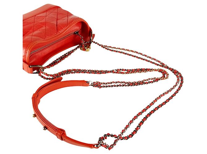 Chanel Gabrielle de Small Hobo Schultertasche Orange - Ansicht 10