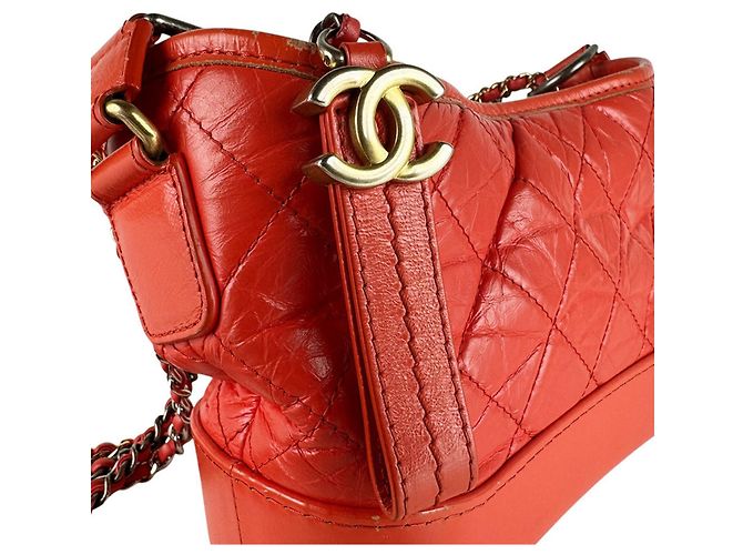 Chanel Gabrielle de Small Hobo Schultertasche Orange - Ansicht 11