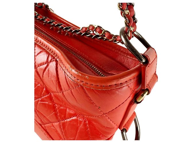 Chanel Gabrielle de Small Hobo Schultertasche Orange - Ansicht 6