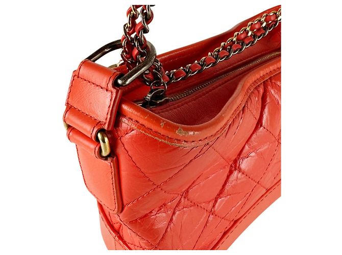 Chanel Gabrielle de Small Hobo Schultertasche Orange - Ansicht 7