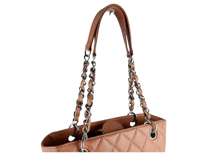 Borsa Chanel PST in pelle di vitello granulata rosa - vista 10