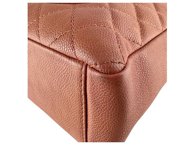 Borsa Chanel PST in pelle di vitello granulata rosa - vista 8