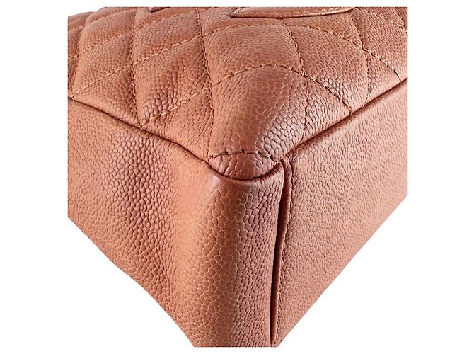 Borsa Chanel PST in pelle di vitello granulata rosa - vista 9
