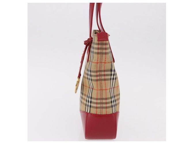 Burberry Nova Check Tela e pelle Beige - vista 3