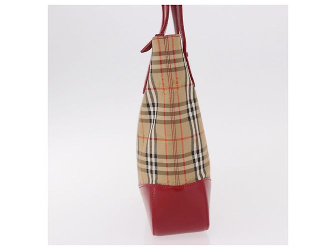 Burberry Nova Check Tela e pelle Beige - vista 4