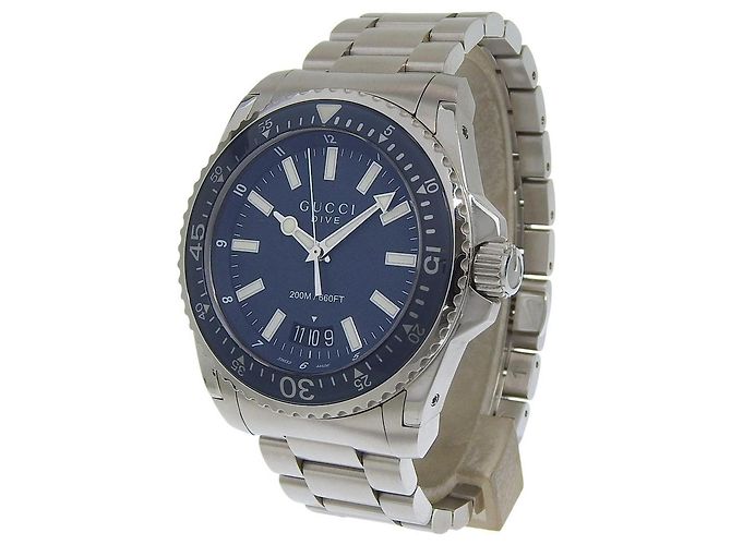 Gucci Dive 200M Quartz Acciaio Inossidabile 45 - vista 3