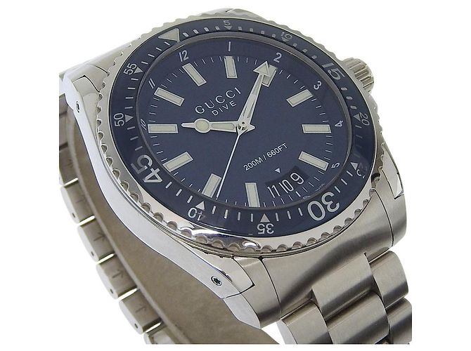 Gucci Dive 200M Quartz Acciaio Inossidabile 45 - vista 4