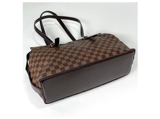 Borsa Tote Louis Vuitton Chelsea Marrone Damier ebene - vista 2