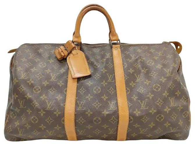 Louis Vuitton Keepall Monogram Canvas 50 Marrone - vista 2