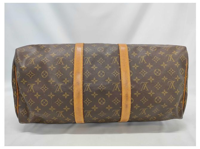 Louis Vuitton Keepall Monogram Canvas 50 Marrone - vista 3