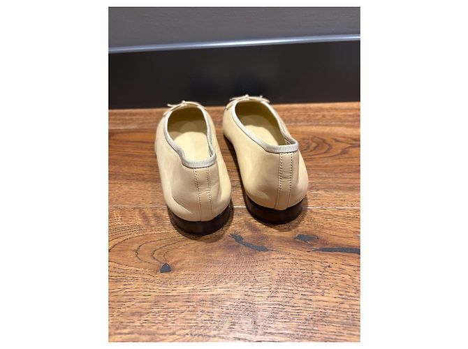 Chanel Ballerine Bicolore in Pelle - 38,5 Nero Beige - vista 10