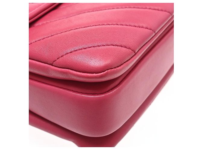Chanel Trendy CC Top Handle Chevron Lambskin Medium Rosa - vista 6