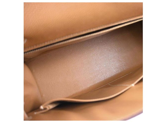 Hermès Hermes Kelly Brown Courchevel com Gold Hardware 32 Bege - vista 3