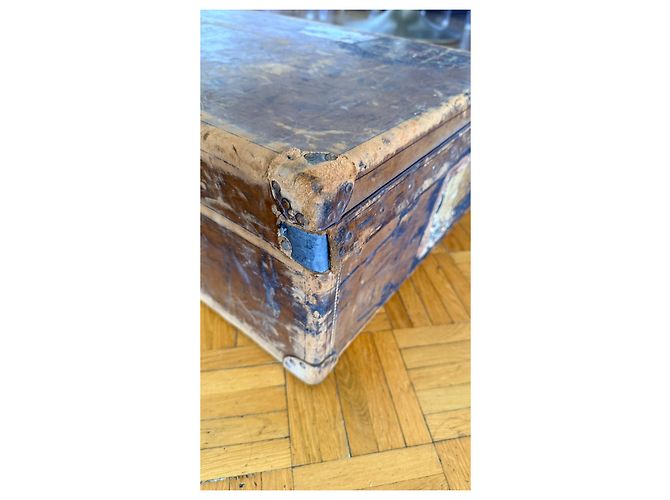 Louis Vuitton Antiker Lederkoffer Braun - Ansicht 16