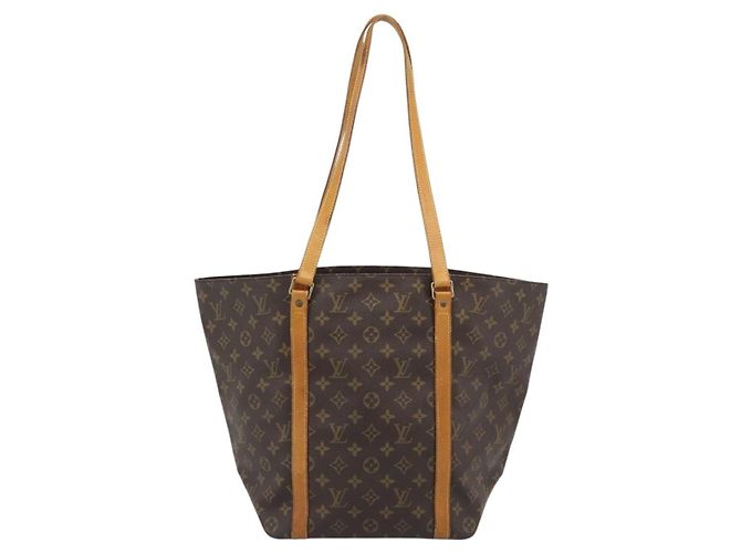 Borsa Louis Vuitton Shopping Sac Monogram Marrone - vista 2