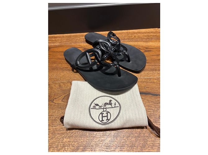 Sandali Hermès Egerie 40 Nero - vista 10