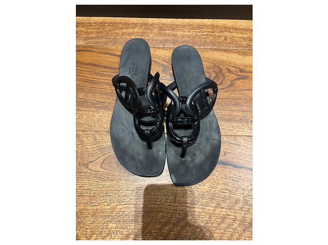 Sandali Hermès Egerie 40 Nero - vista 11