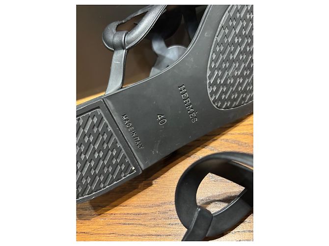 Sandali Hermès Egerie 40 Nero - vista 4
