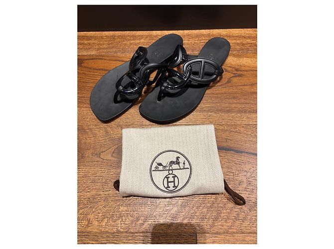 Sandali Hermès Egerie 40 Nero - vista 8