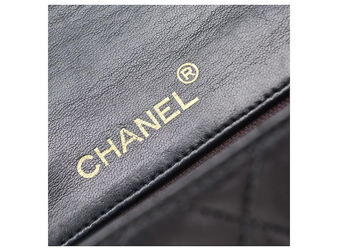 Chanel Vintage Square Classic Flap gestepptes Lammleder Small Schwarz - Ansicht 6