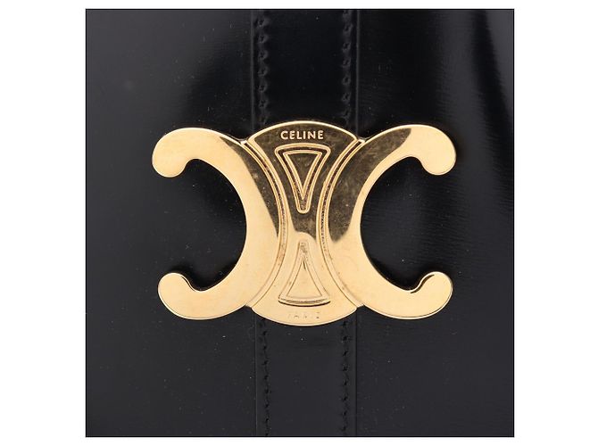 Céline Borsa a secchiello Celine Triomphe Nero - vista 10