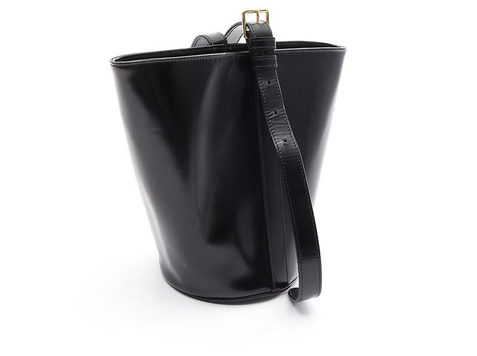 Céline Borsa a secchiello Celine Triomphe Nero - vista 2