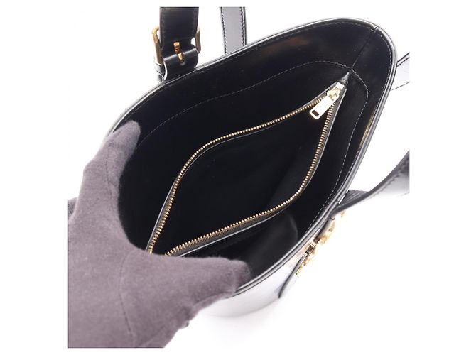 Céline Borsa a secchiello Celine Triomphe Nero - vista 3