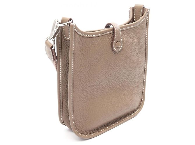 Hermès Sac à bandoulière Hermes Evelyne Amazon TPM Marron Taupe - vue 2