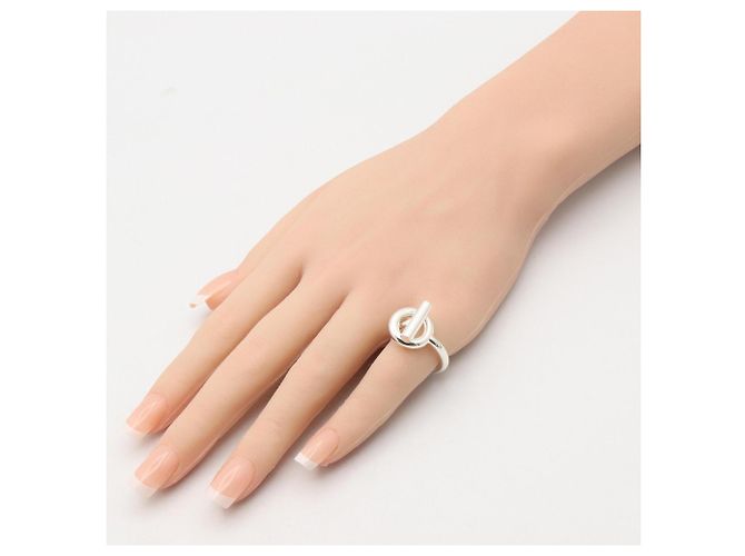 Ring Hermès Anello a fascia Echappé PM Hermes Argento - vista 7