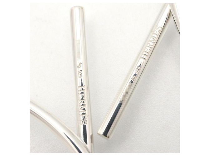Hermès Pendientes Loop MM en plata de ley Hermes - vista 4