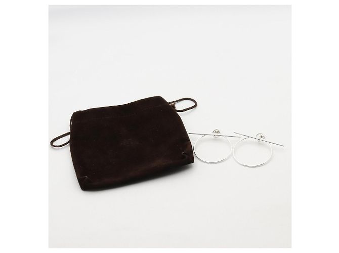 Hermès Pendientes Loop MM en plata de ley Hermes - vista 6
