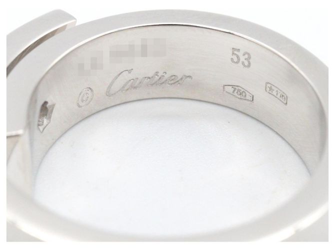 Anello Anniversario Cartier in Oro Bianco 18K - vista 4