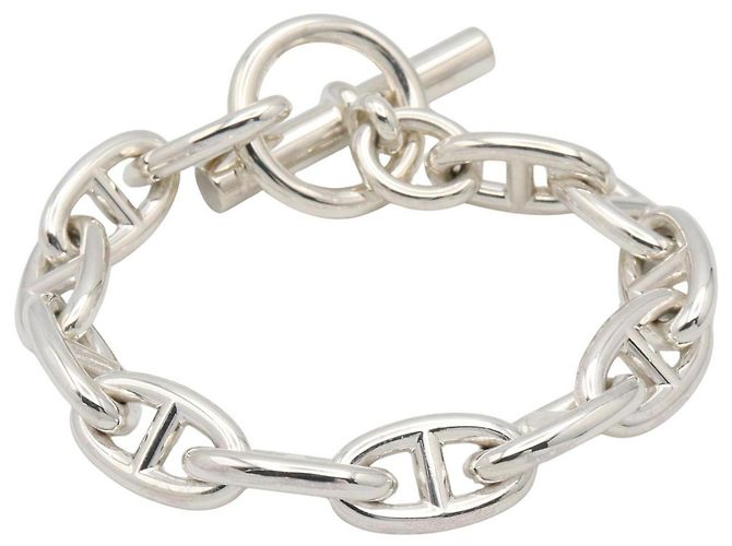 Hermès Bracciale Charm Hermes Chaine d'Ancre GM Argento - vista 2