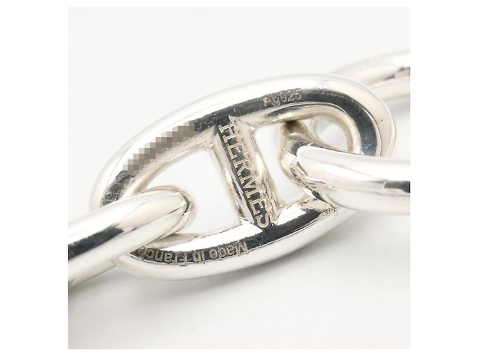 Hermès Bracciale Charm Hermes Chaine d'Ancre GM Argento - vista 4