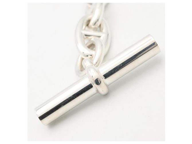 Hermès Bracciale Charm Hermes Chaine d'Ancre GM Argento - vista 5