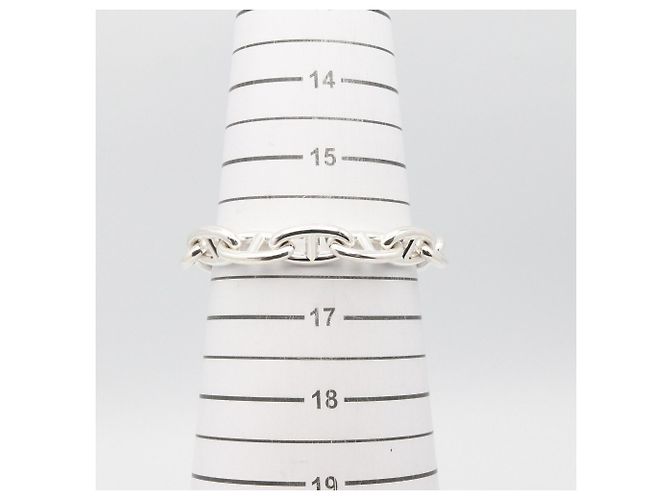 Hermès Bracciale Charm Hermes Chaine d'Ancre GM Argento - vista 7