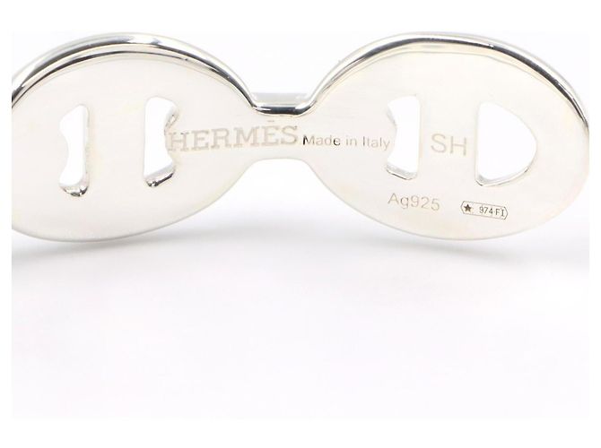 Hermès Bracciale Chaine d'Ancre Enchainée Hermes Argento - vista 3