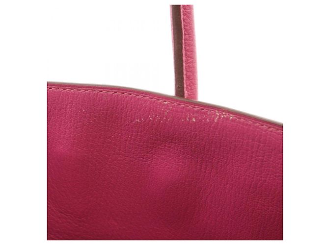 Hermès Borsa Hermes Birkin 35 in pelle Togo rosa - vista 10