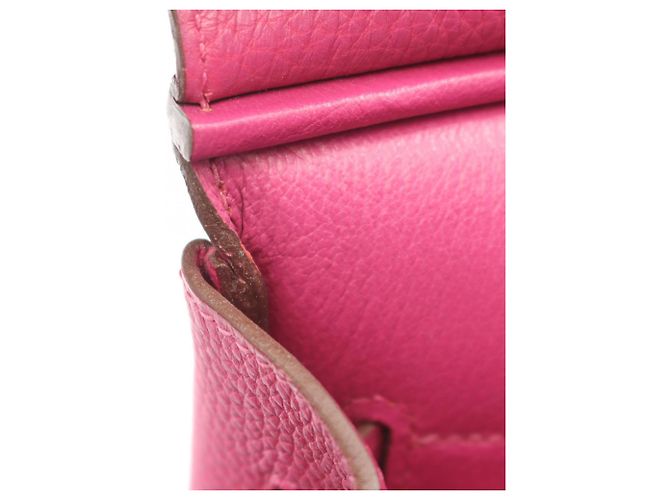 Hermès Borsa Hermes Birkin 35 in pelle Togo rosa - vista 11