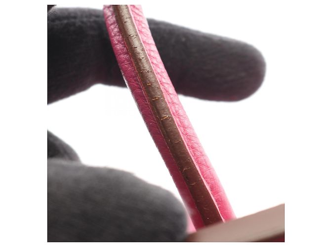 Hermès Borsa Hermes Birkin 35 in pelle Togo rosa - vista 12