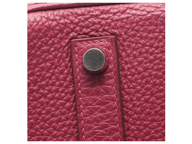Hermès Borsa Hermes Birkin 35 in pelle Togo rosa - vista 8